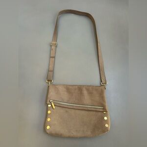 Hammitt Grey Crossbody Bag with Gold Accents